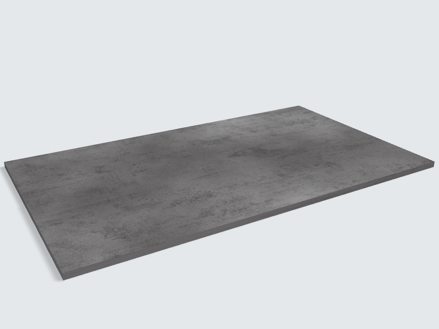 Rechteck Beton Schiefergrau