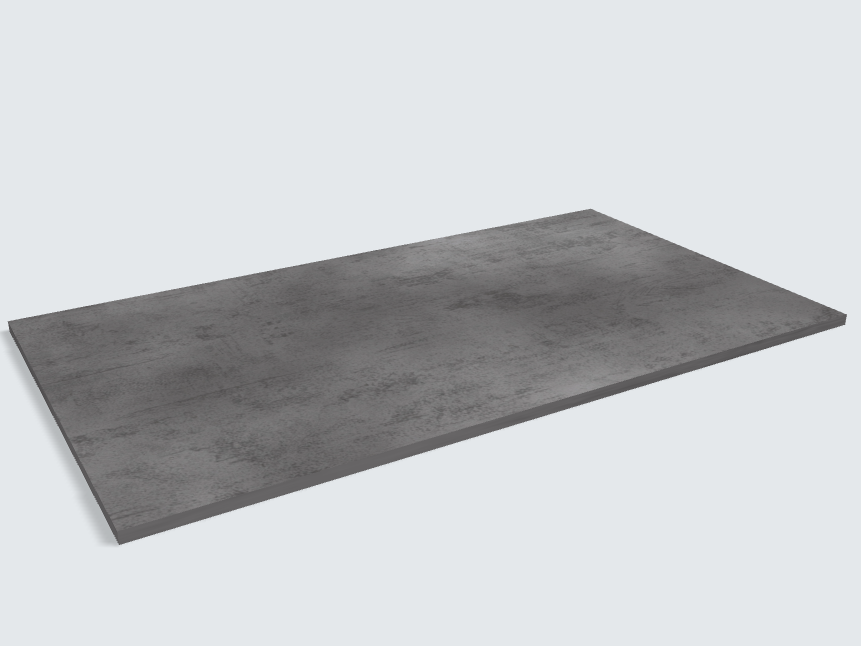 Rechteck Beton Schiefergrau