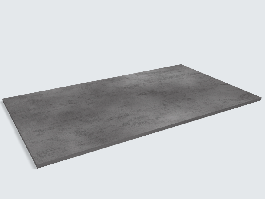 Rechteck Beton Schiefergrau