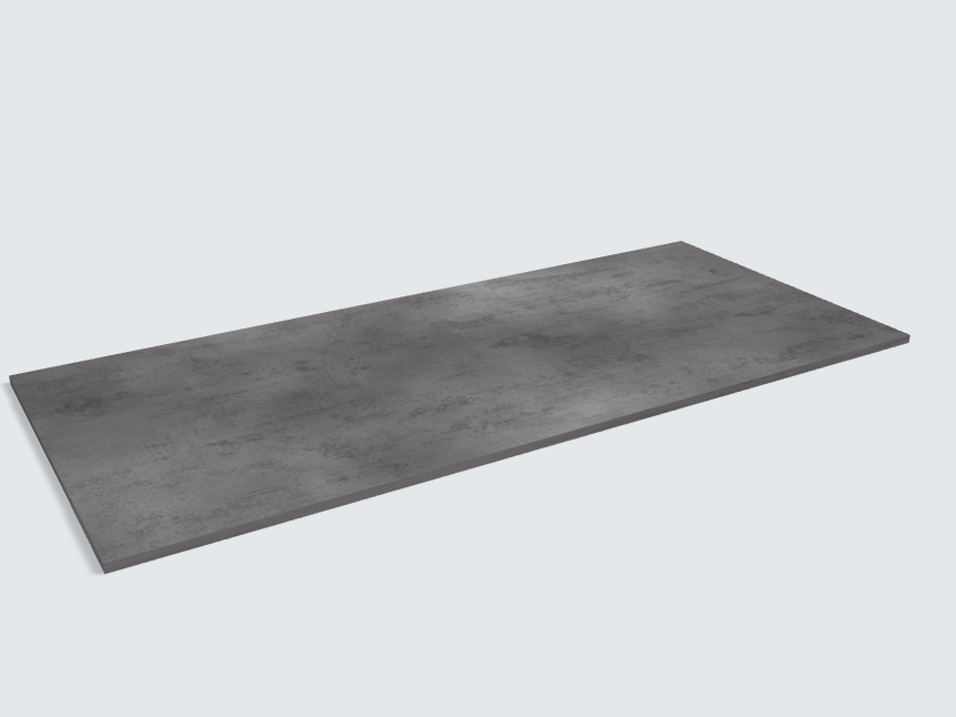 Rechteck Beton Schiefergrau