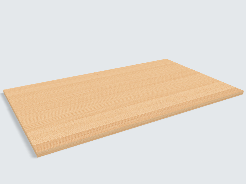 Rechteck Buche Furnier
