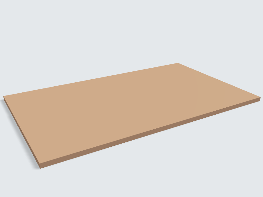 Rechteck Caramelbeige