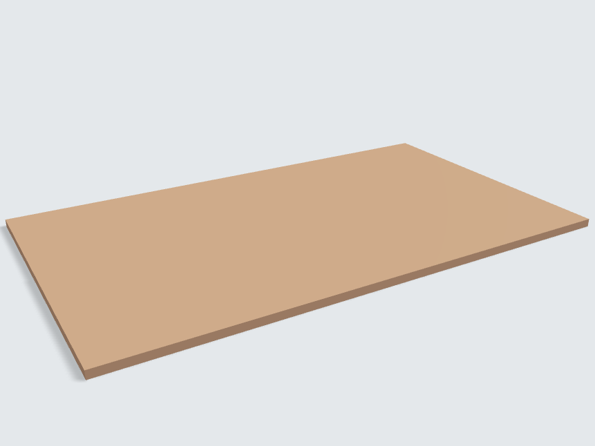 Rechteck Caramelbeige
