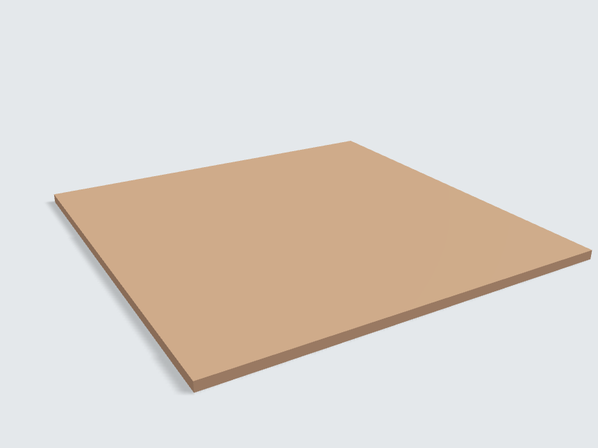 Rechteck Caramelbeige