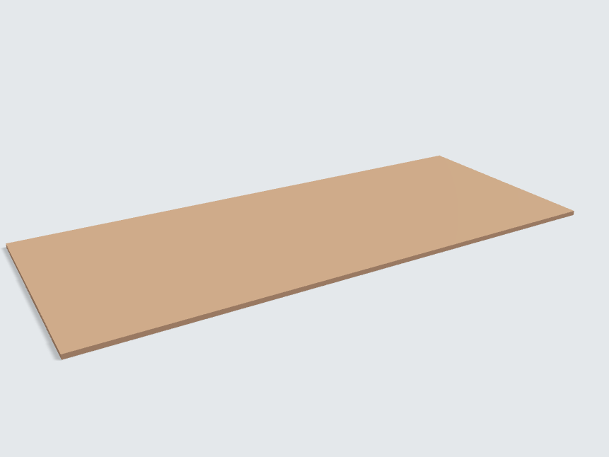 Rechteck Caramelbeige