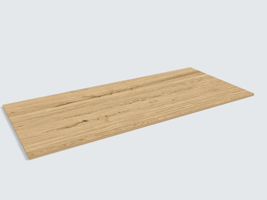 Rechteck Eiche Crack natur Furnier