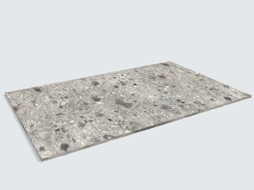 Rechteck F021 ST75 Triestino Terrazzo grau