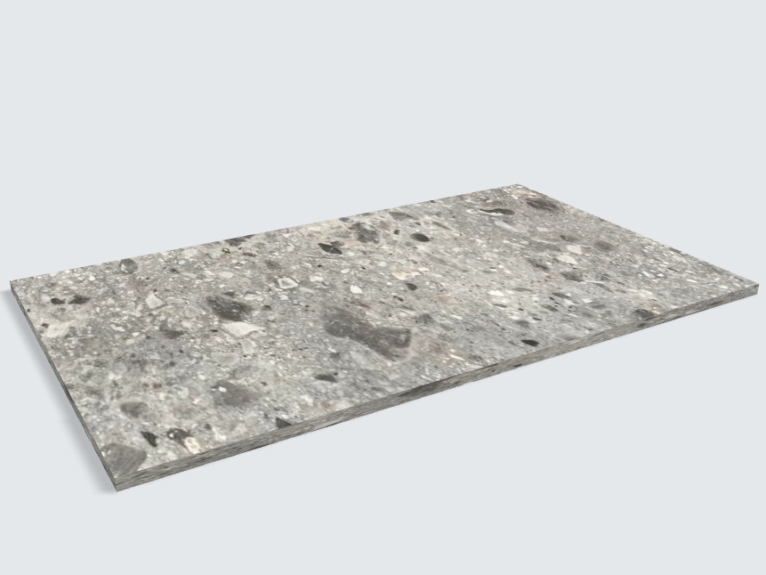Rechteck F021 ST75 Triestino Terrazzo grau