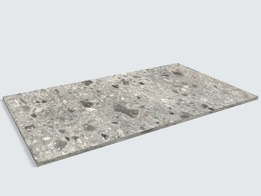 Rechteck F021 ST75 Triestino Terrazzo grau