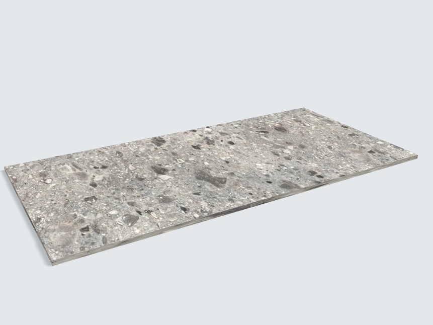 Rechteck F021 ST75 Triestino Terrazzo grau