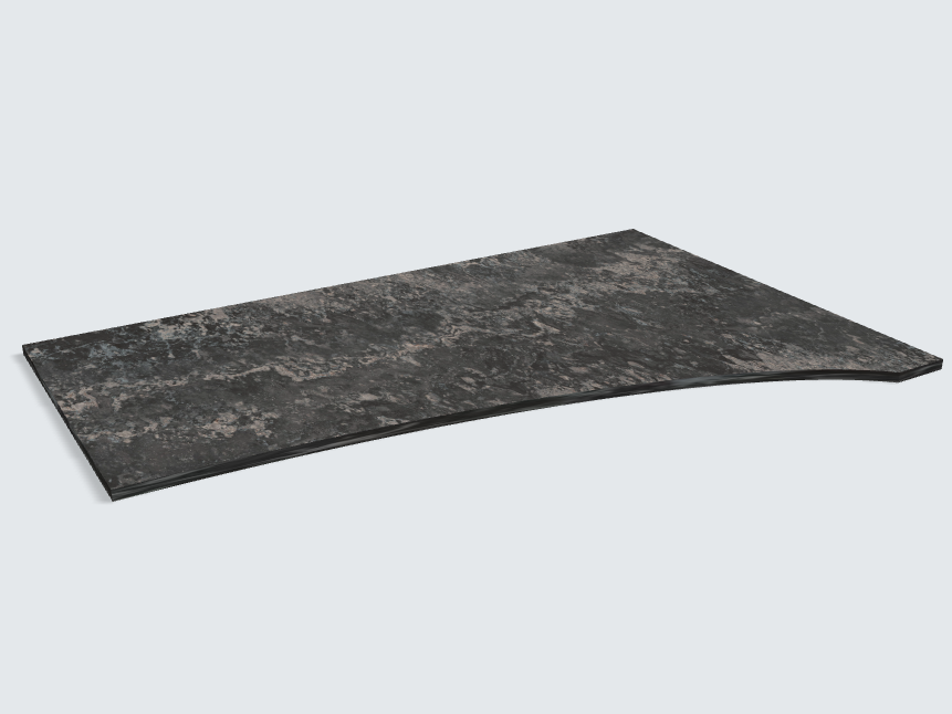 Rechteck mit freiförmiger Aussparung Ambiance Granite schwarz | Classic