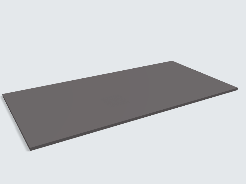 Rechteck Grau Matt Silktouch