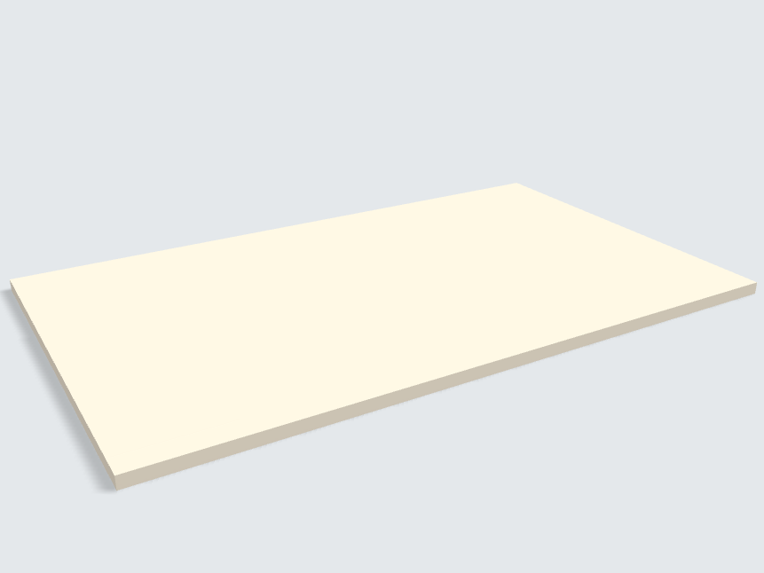 Rechteck Leinen Beige Silktouch