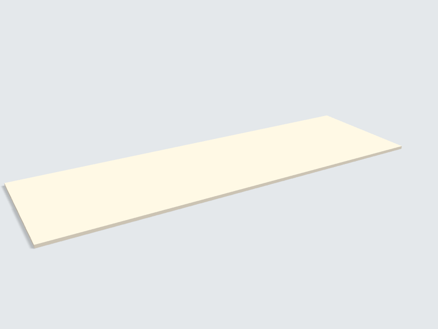 Rechteck Leinen Beige Silktouch