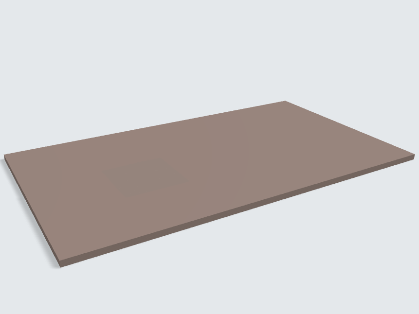 Rechteck Taupe
