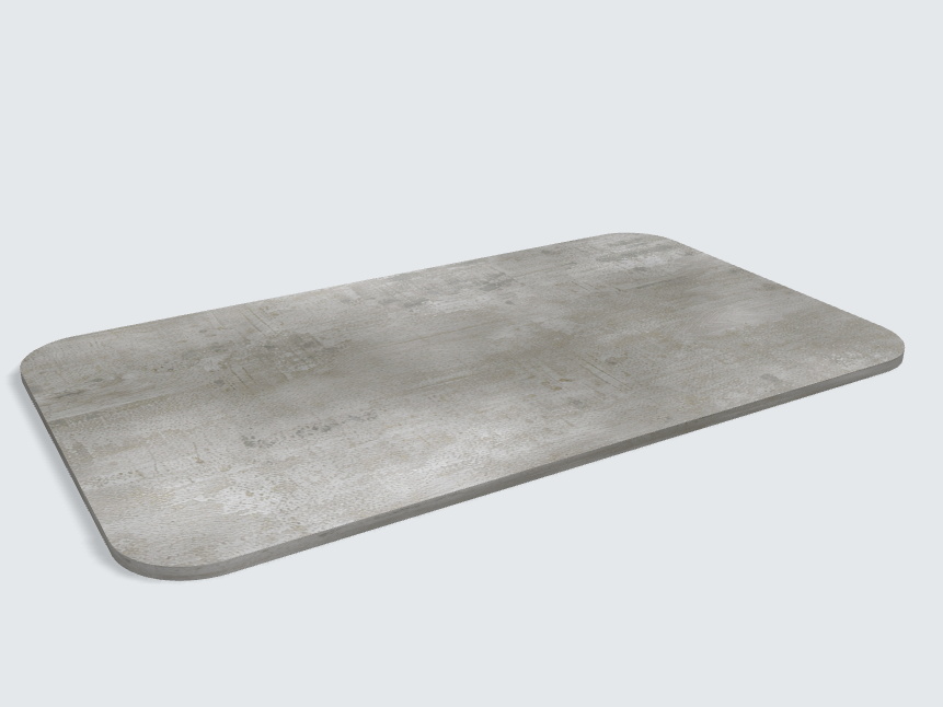 Abgerundetes Rechteck 44375 DP Beton Art Perlgrau