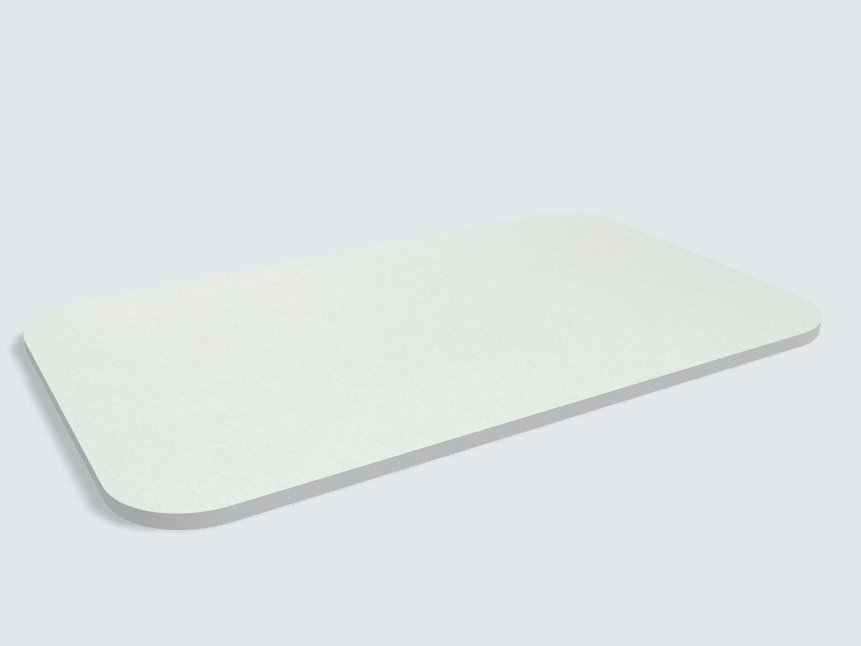 Abgerundetes Rechteck Aluminium