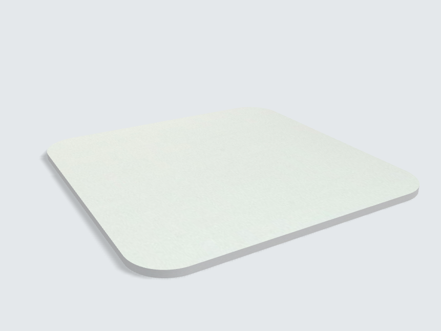 Abgerundetes Rechteck Aluminium
