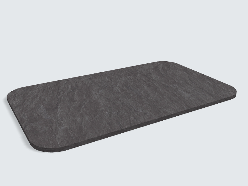 Abgerundetes Rechteck F235 ST76 Natural Slate