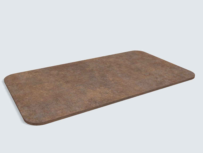 Abgerundetes Rechteck F302 ST87 Ferro bronze
