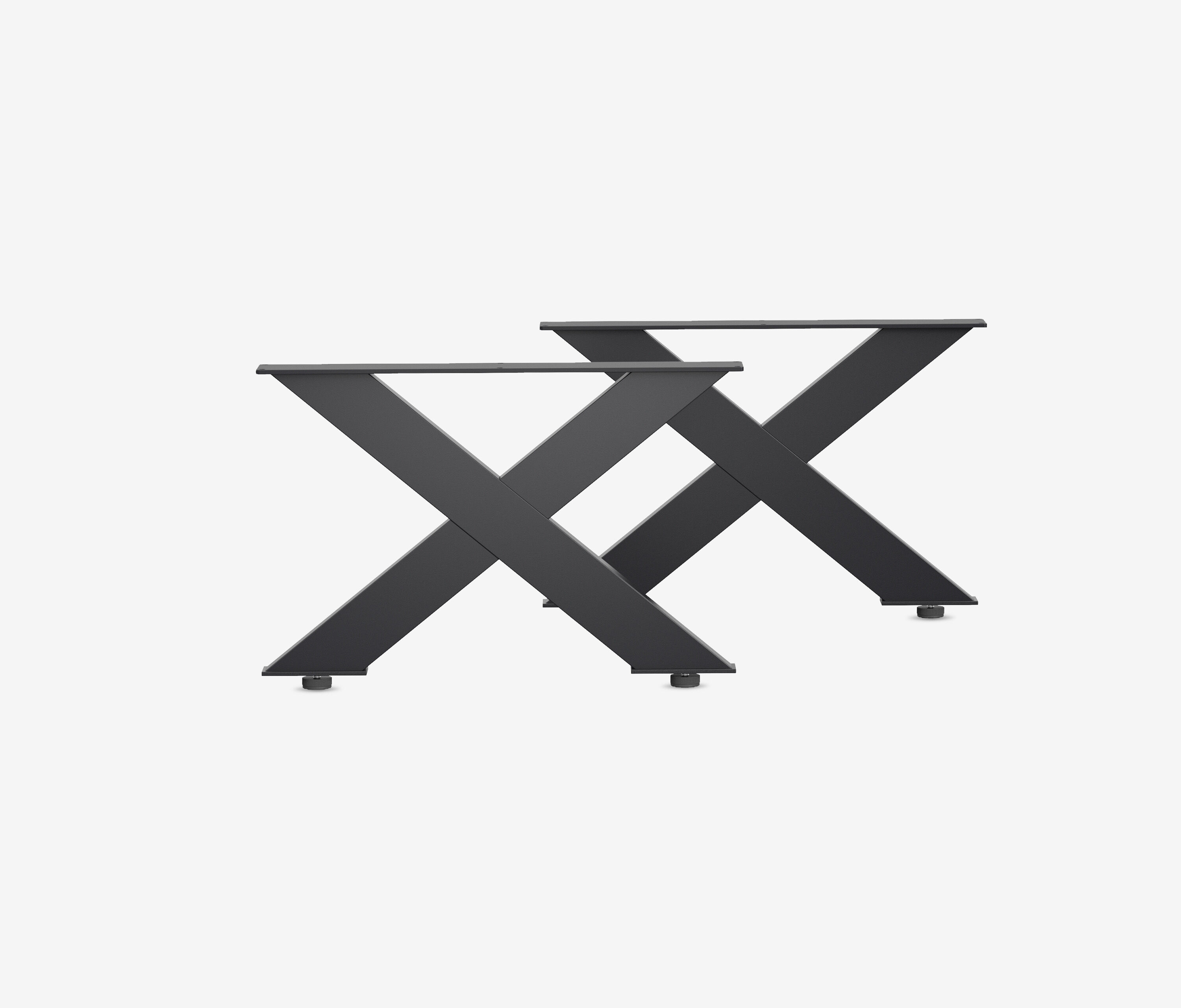 Couchtischgestell X-Frame | 2er Set Schwarz