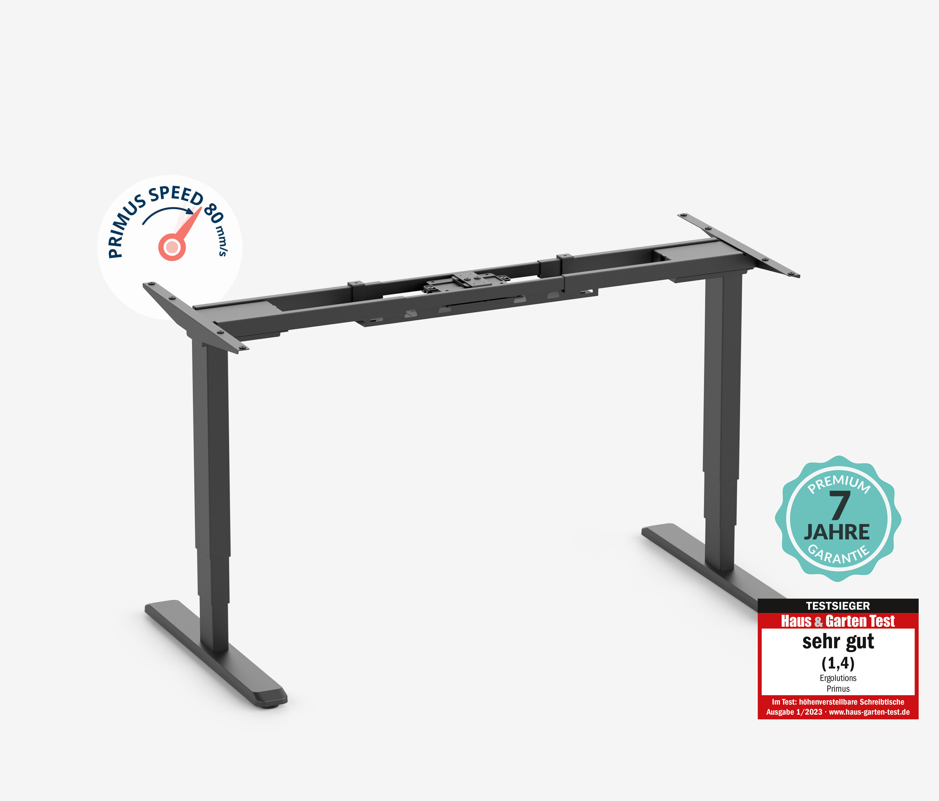 Tischgestell PRIMUS Speed Schwarz