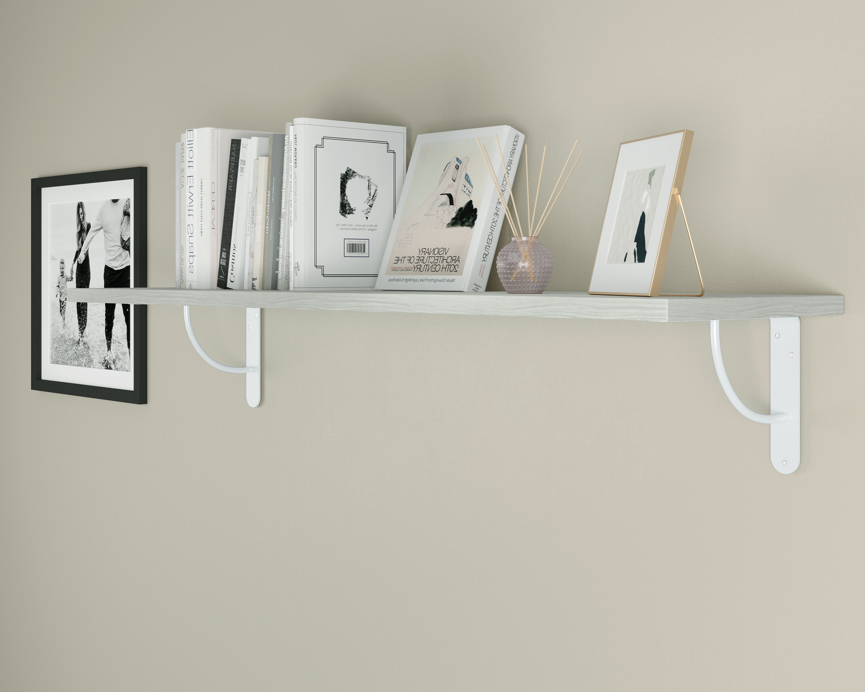 Regalwinkel Metall | 20 cm Weiß