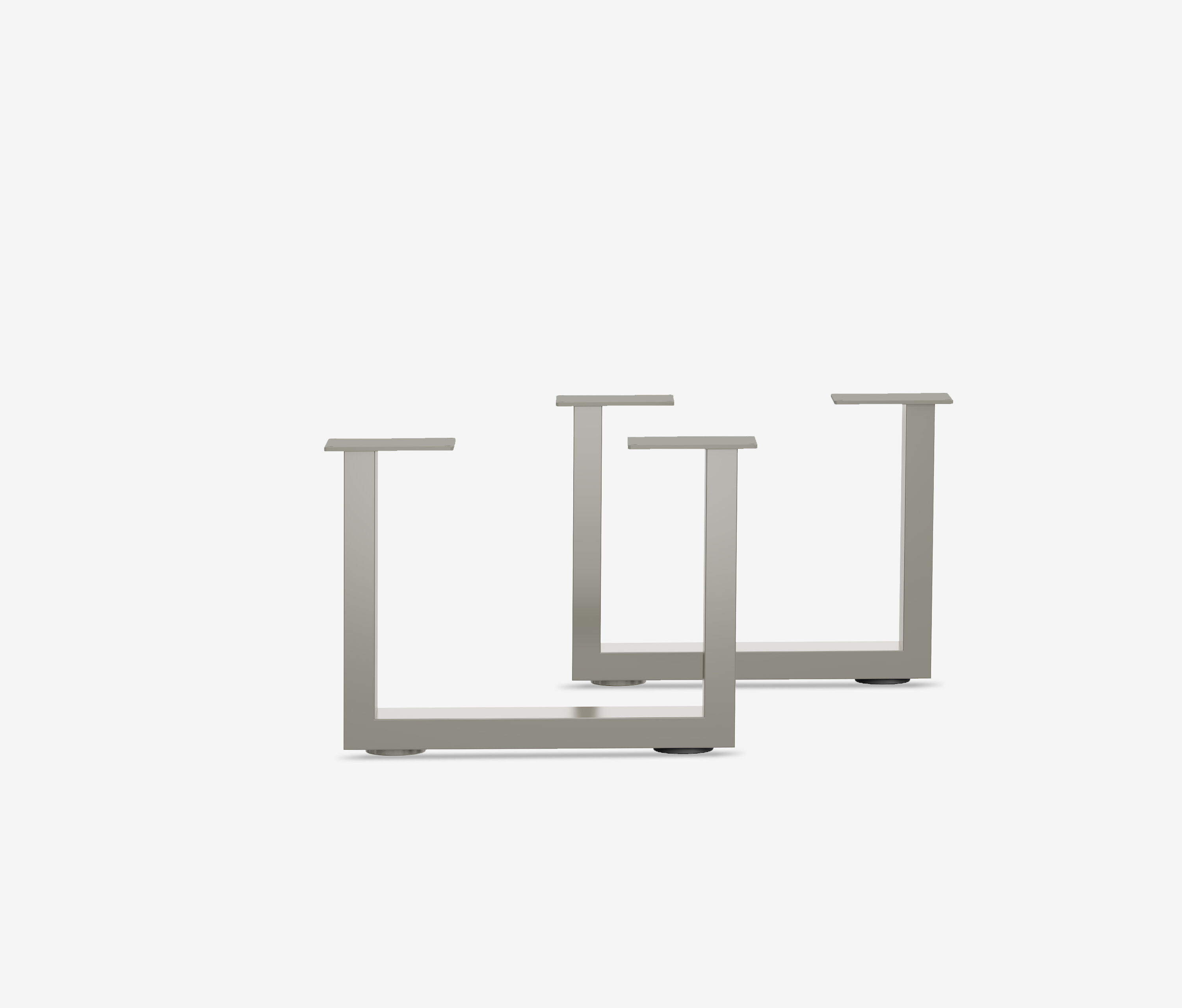 Couchtischgestell U-Frame | 2er Set Rohstahl