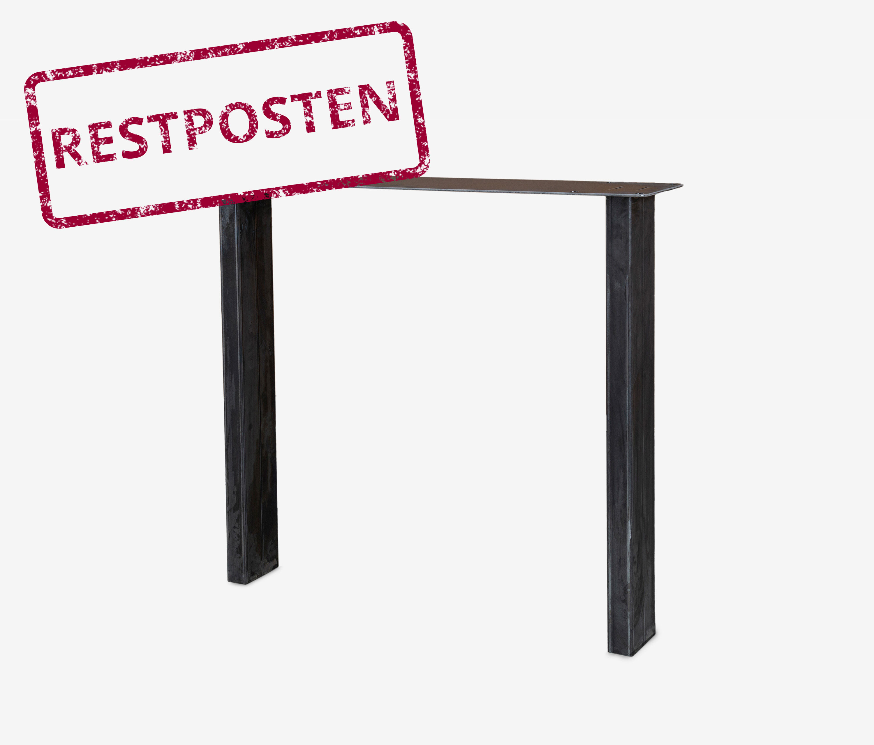 Tischgestell Straight | 2er Set Rohstahl