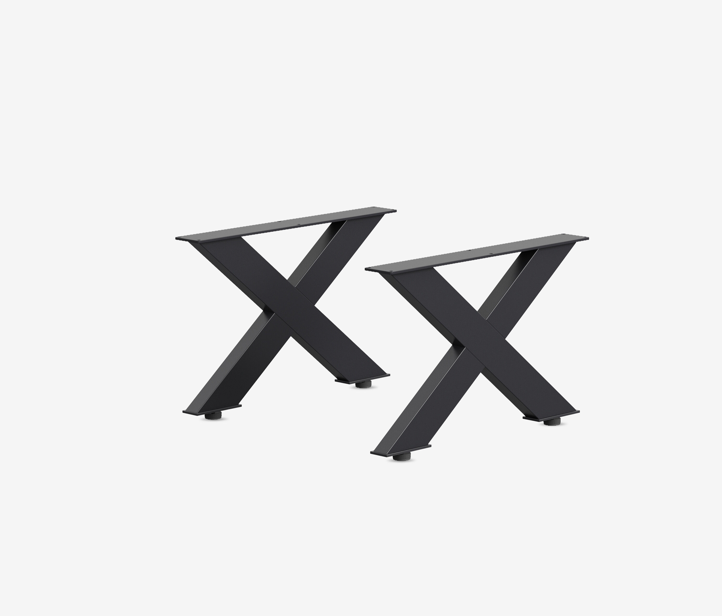 Couchtischgestell X-Frame | 2er Set Schwarz