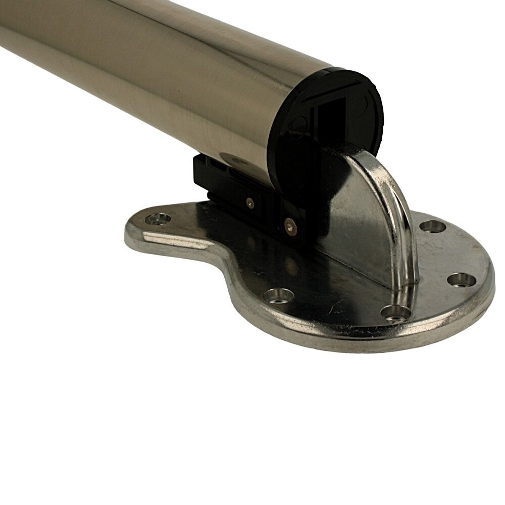 Klappbares Tischbein | Höhenverstellbar 87 - 89 cm Edelstahl Optik