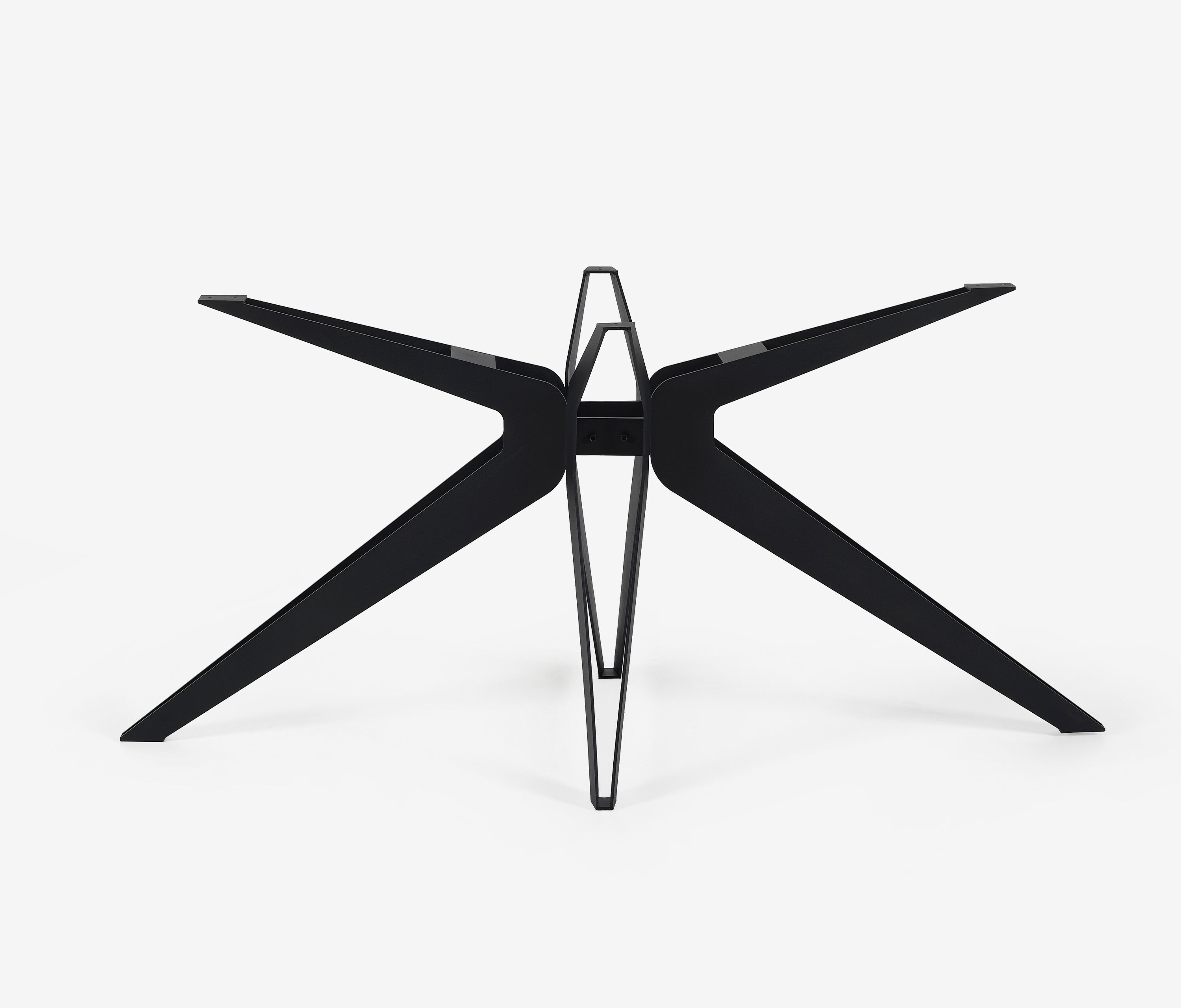 Mittelfuß Tischgestell Drone Schwarz Matt 130