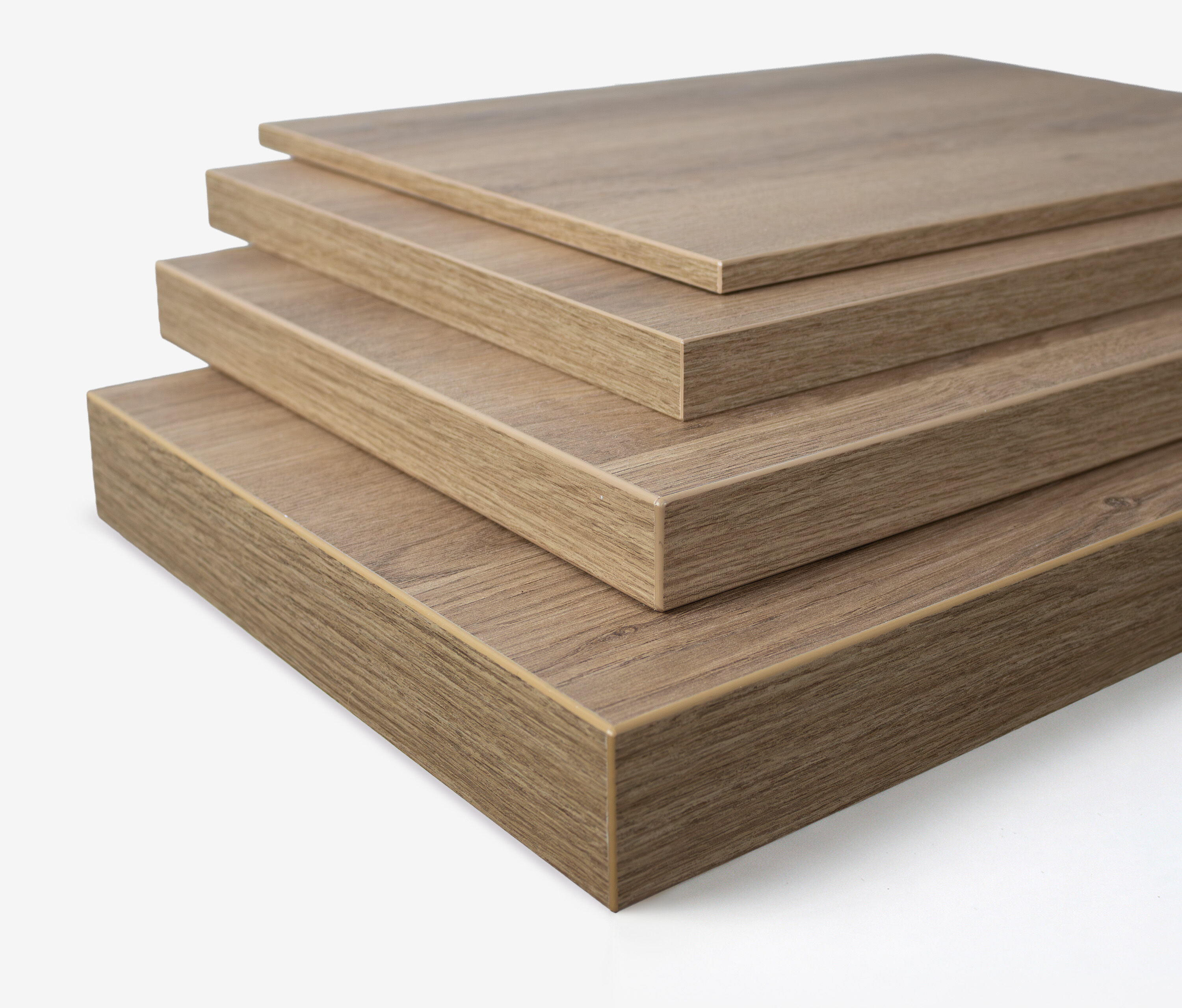 Rechteckige Melamintischplatte Eiche 100x60 19 mm