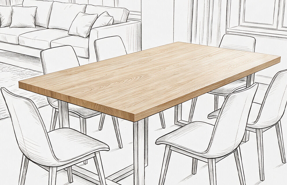Tischplatte 200 x 100 cm