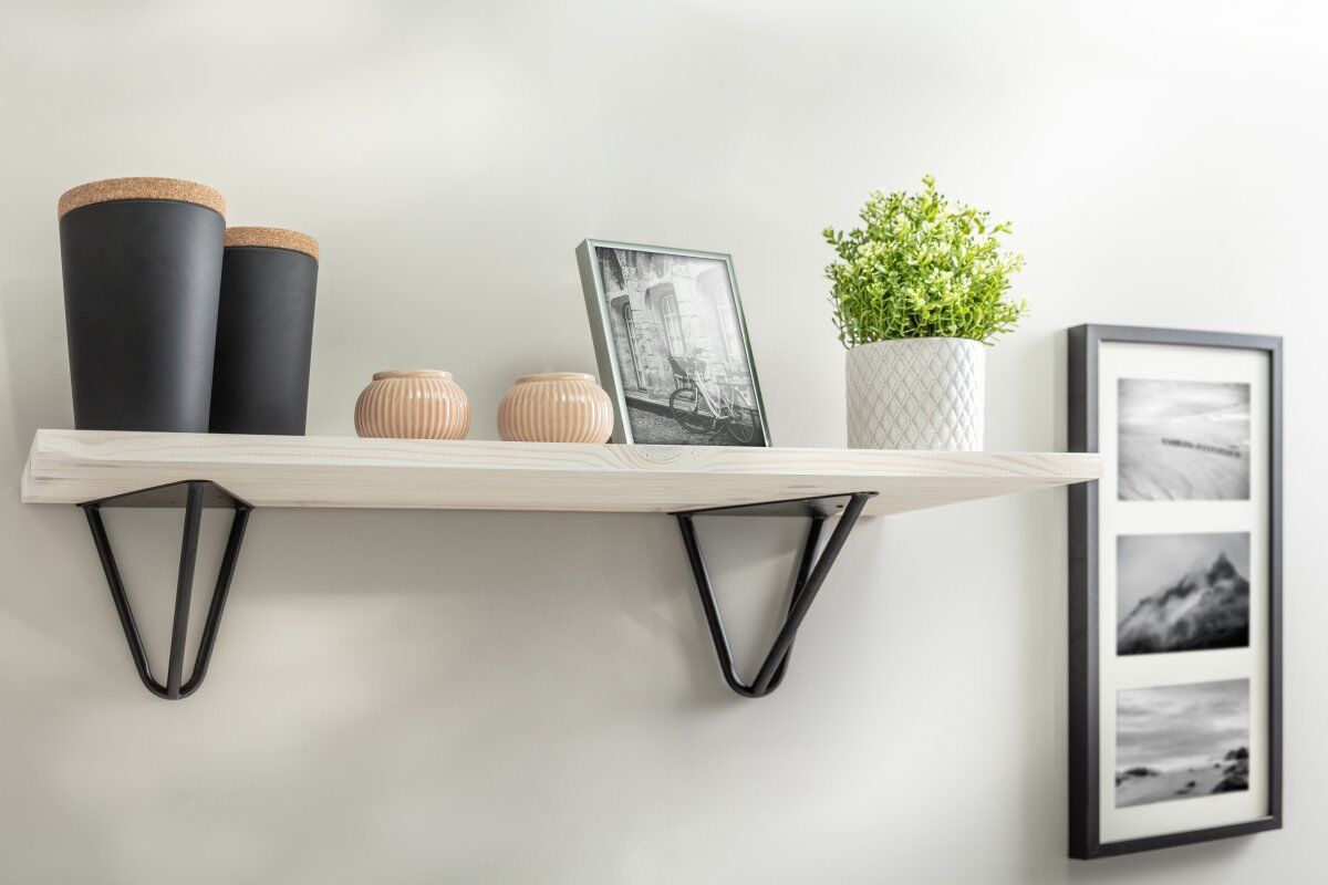 Design Wandregalhalter | Schwarz