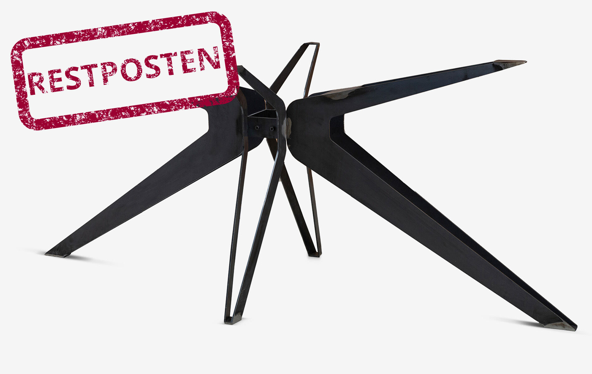 Mittelfuß Tischgestell Drone Rohstahl