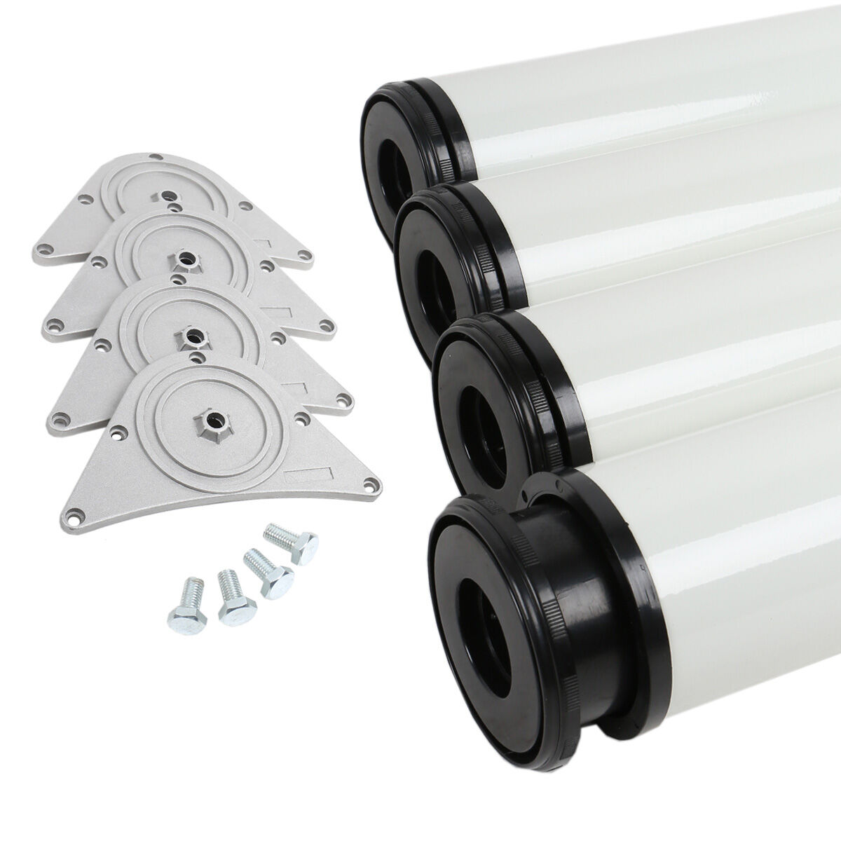 Runde Tischbeine | 4er Set | Höhenverstellbar 87-89 cm | ø 8 cm