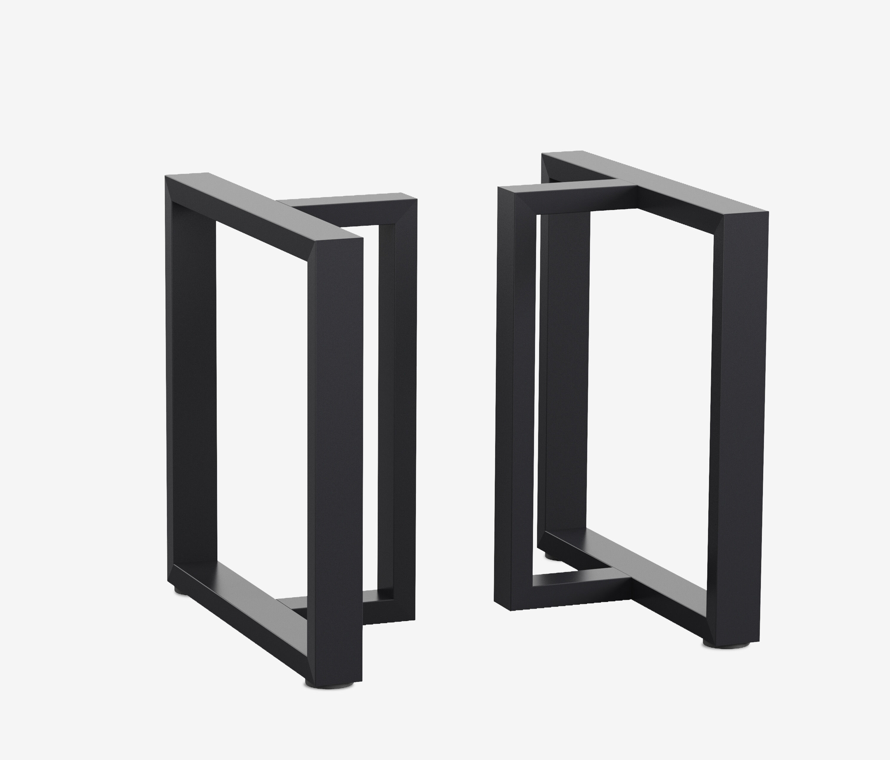 Kufen-Tischgestell Coral | 2er Set Schwarz