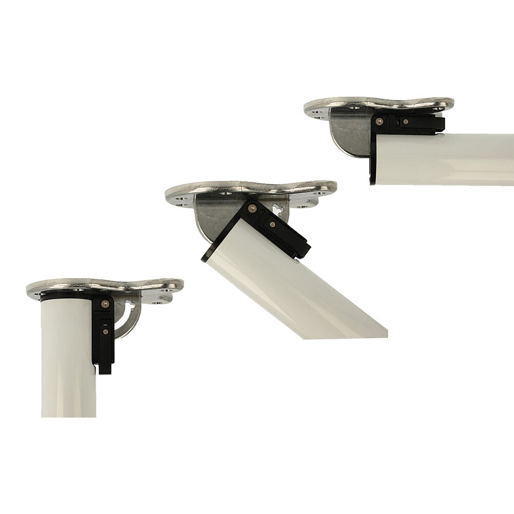 Klappbares Tischbein | Höhenverstellbar 71 - 73 cm Weiß