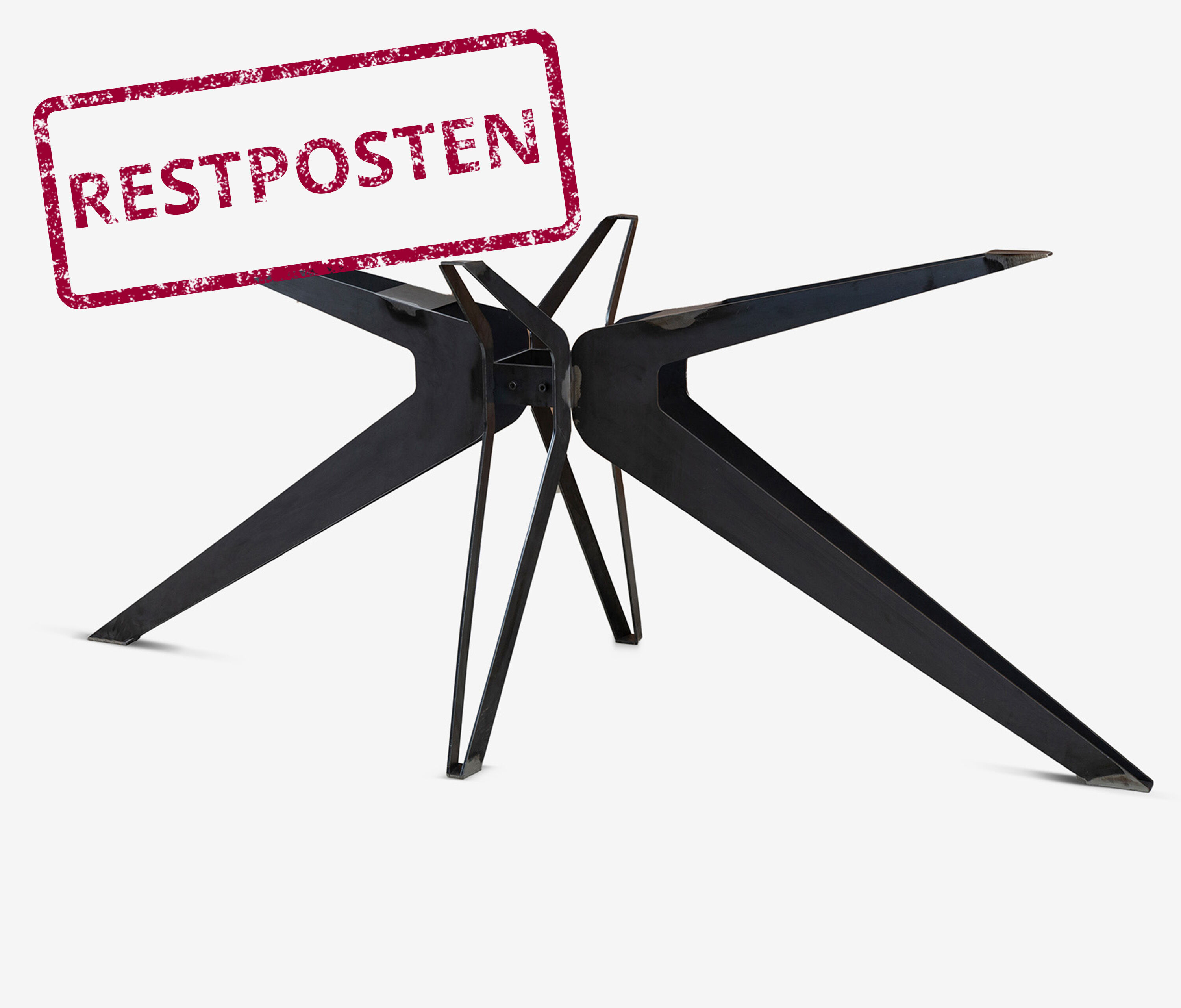 Mittelfuß Tischgestell Drone Rohstahl 130