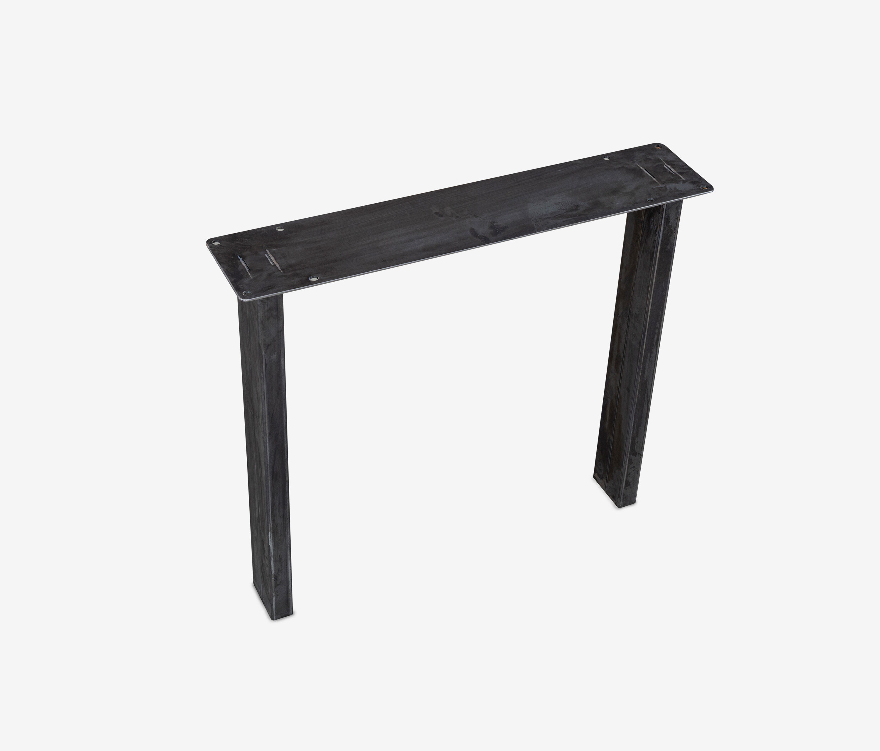Tischgestell Straight | 2er Set Rohstahl