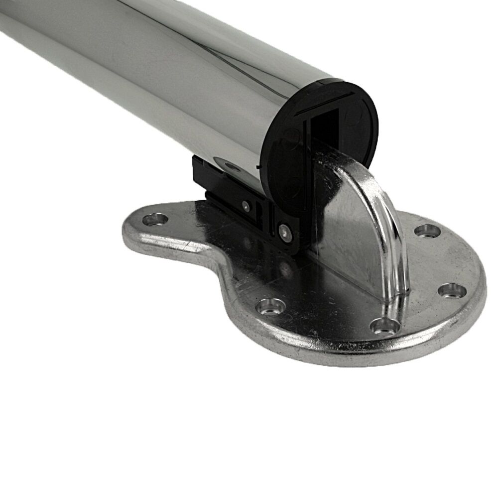 Klappbares Tischbein | Höhenverstellbar 71 - 73 cm Chrom glänzend