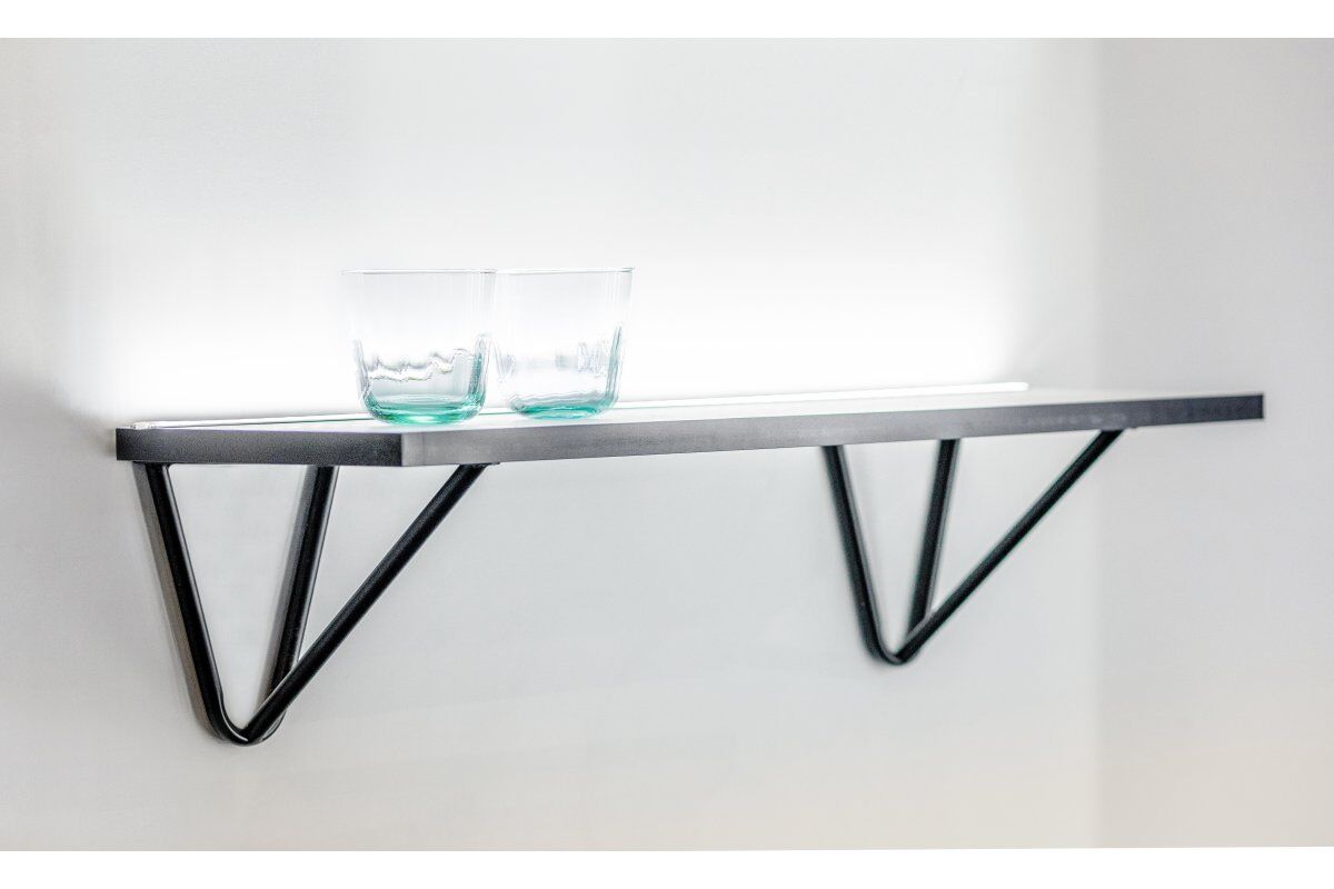 Design Wandregalhalter | Schwarz