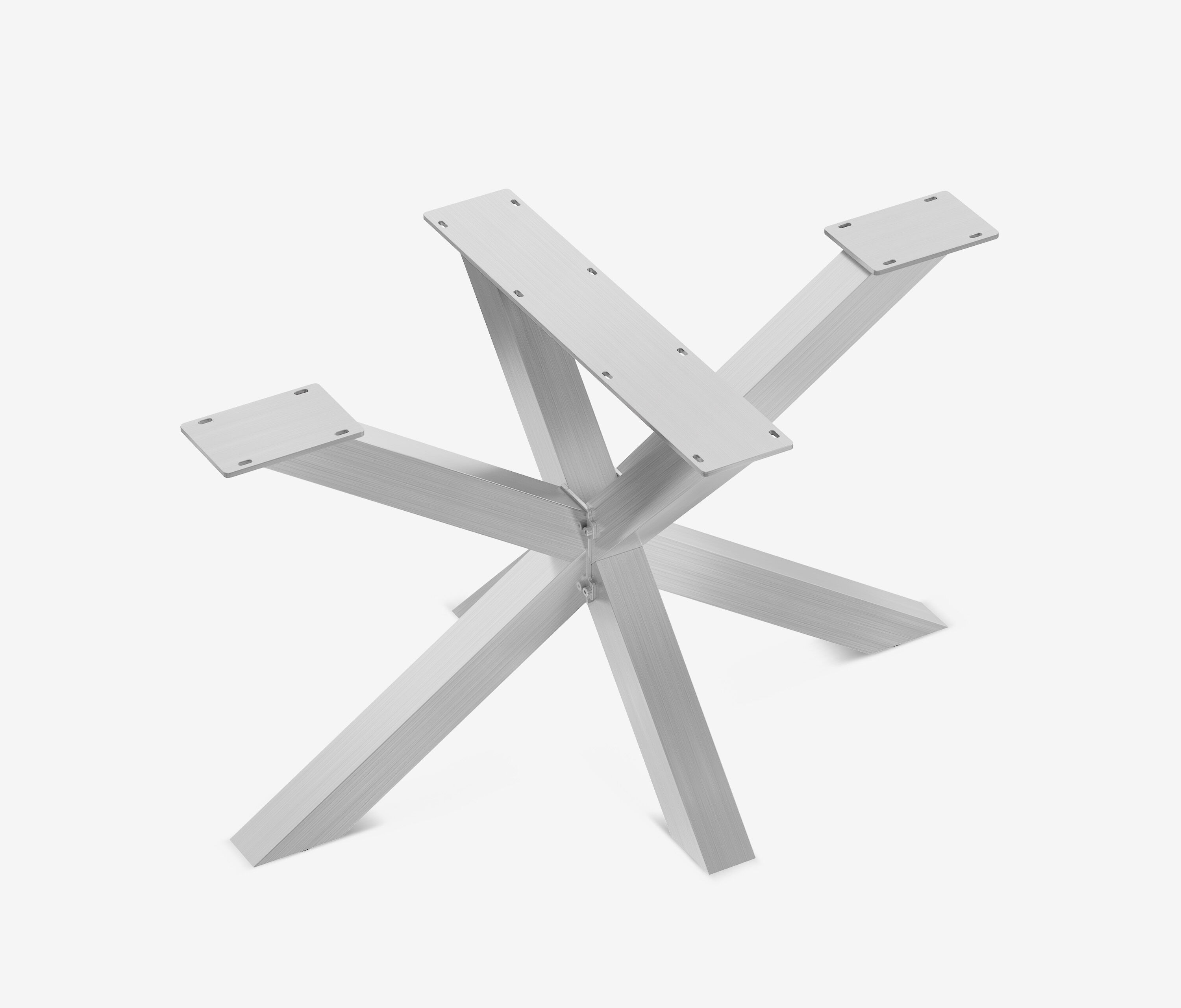 Outdoor Tischgestell Spider 120 Edelstahl gebürstet