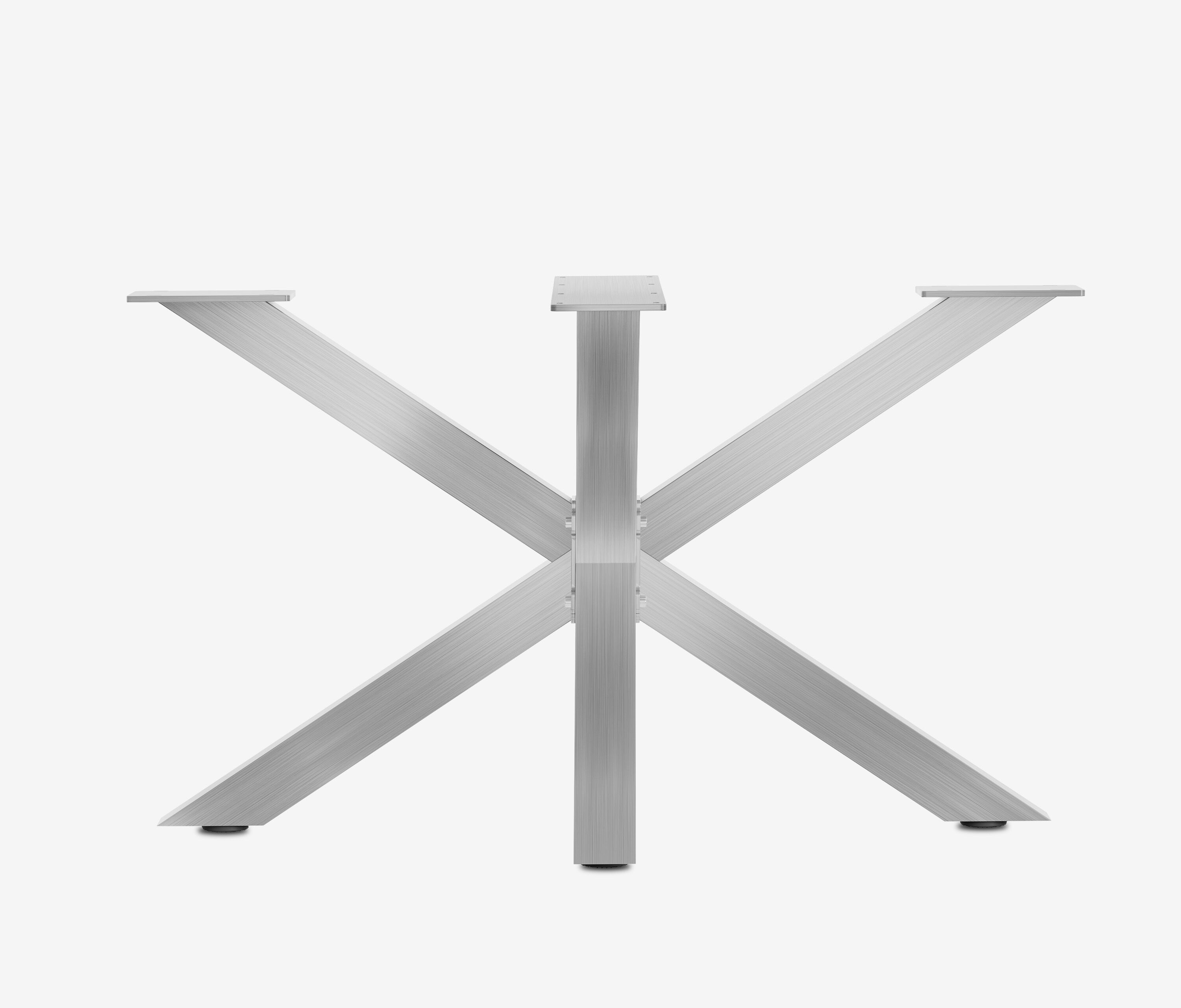 Outdoor Tischgestell Spider 120 Edelstahl gebürstet