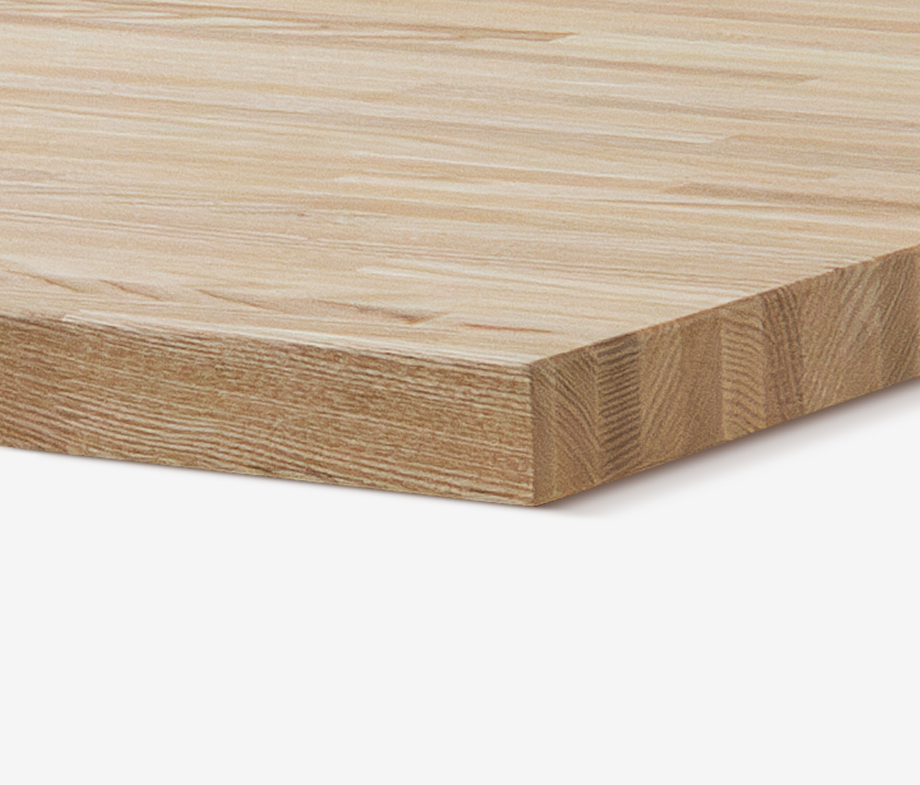 Esche Echtholzplatte Kurzlamellen, 1400 x 800 x 40 mm