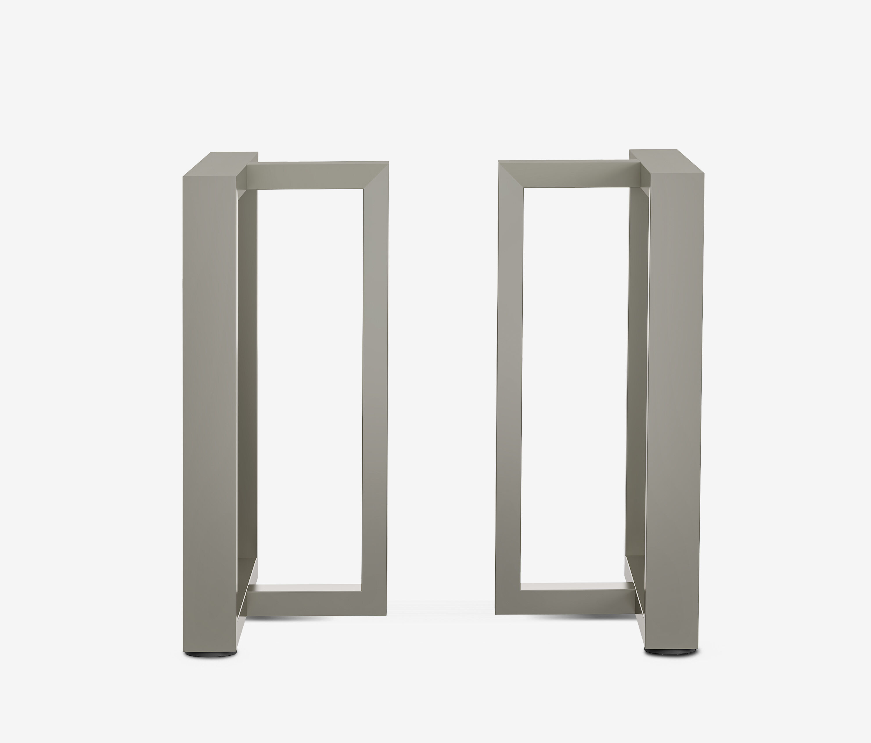 Kufen-Tischgestell Coral | 2er Set Rohstahl