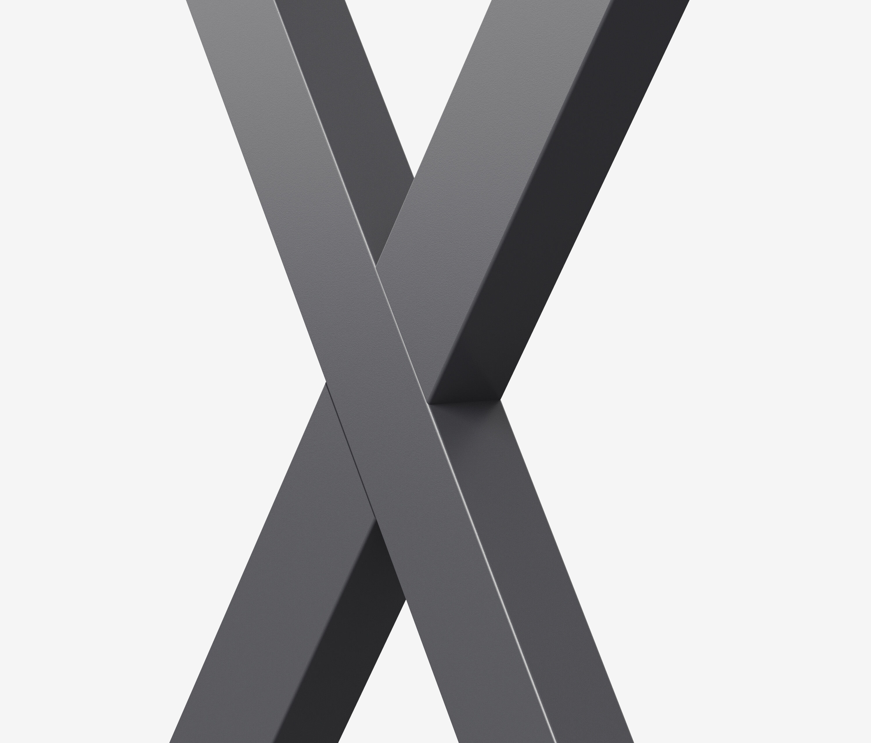 Tischgestell X-Frame | 2er Set Schwarz