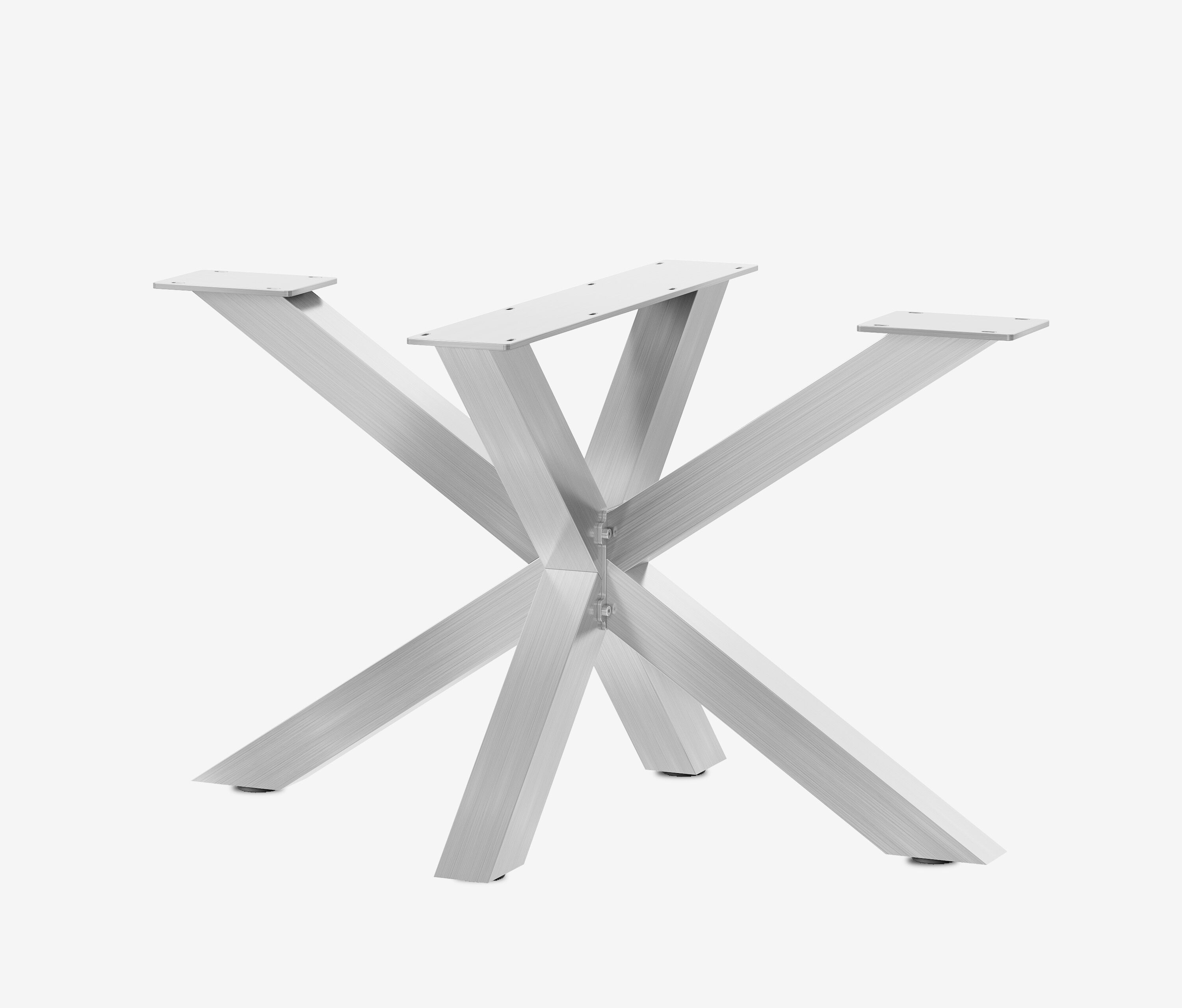 Outdoor Tischgestell Spider 120 Edelstahl gebürstet