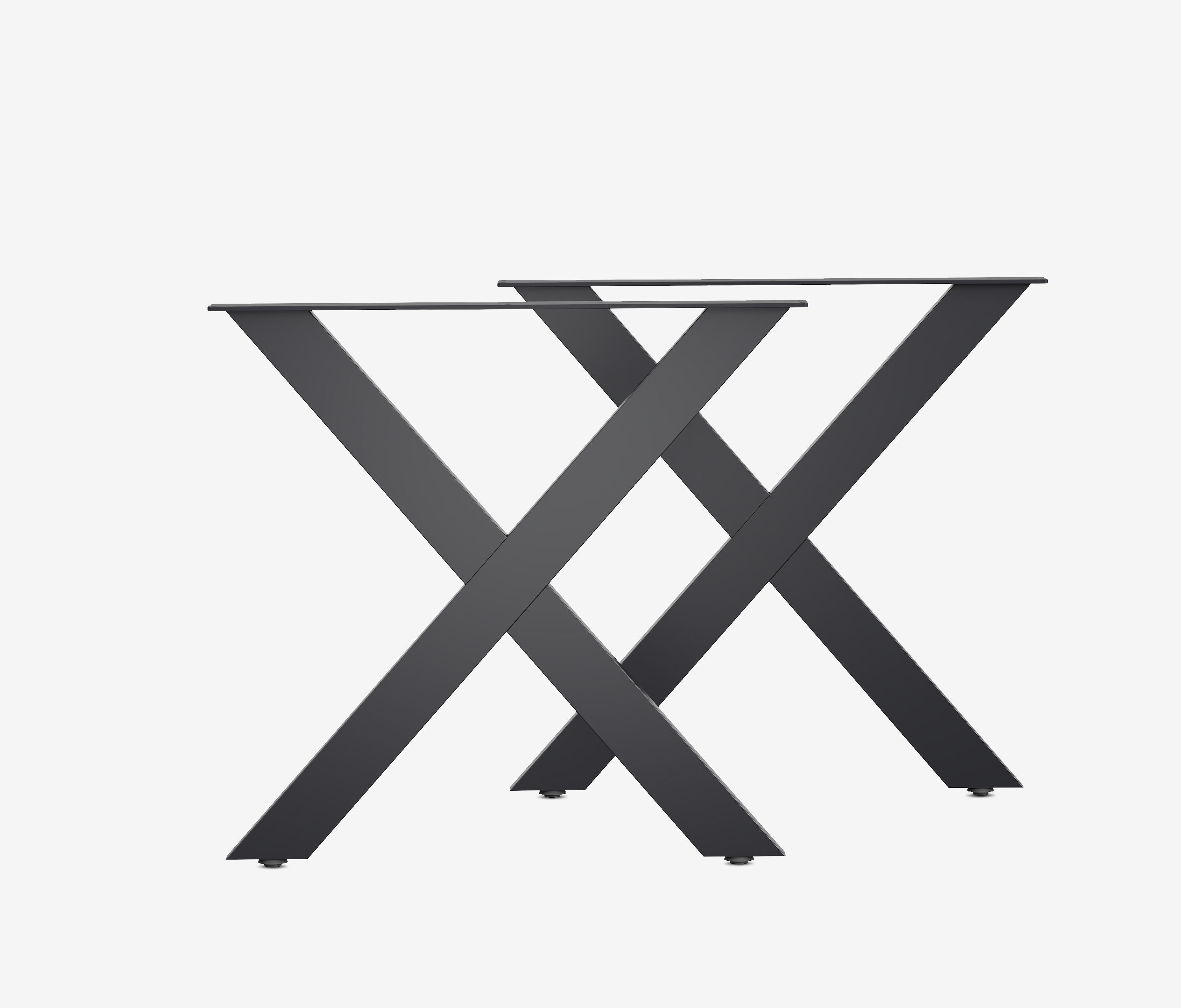 Tischgestell X-Frame | 2er Set Schwarz